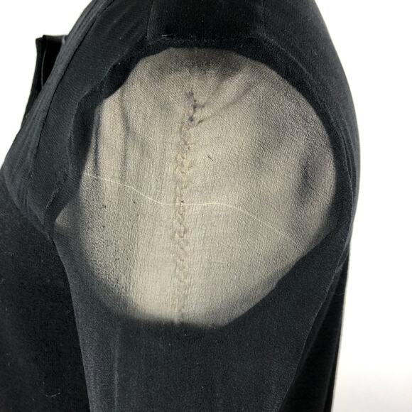 DIANE VON FURSTENBERG DVF Black Wool Blend Abaje Midi Dress Size 6 LBD Classic - Picture 4 of 5